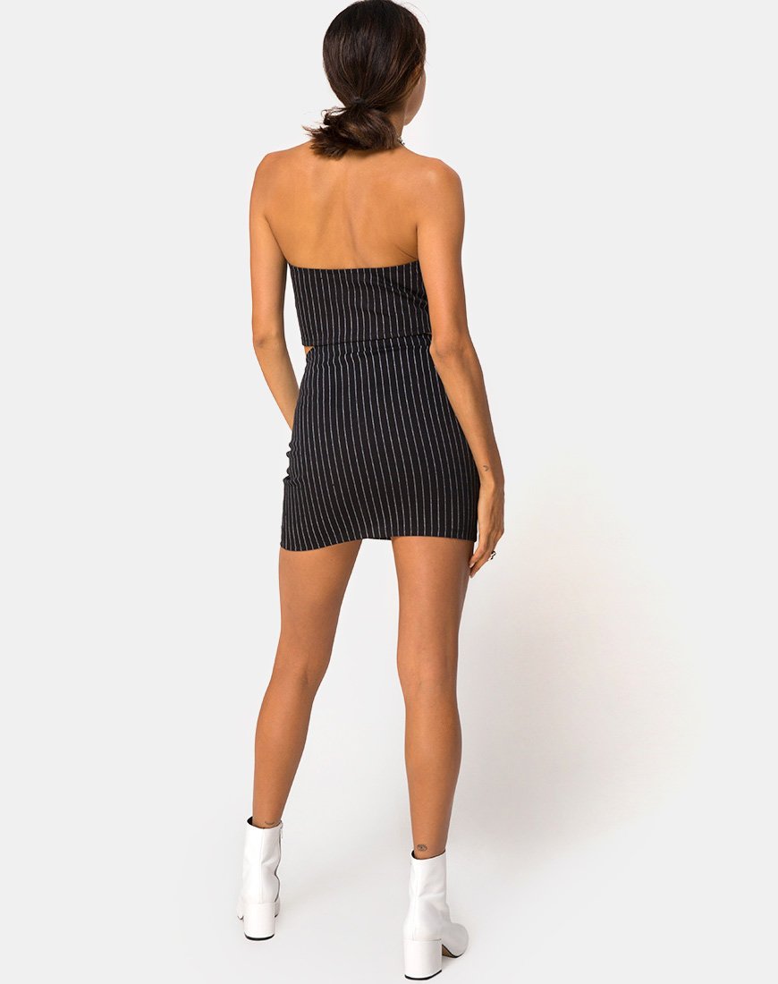 Immagine di Zipshi Top in gessato nero