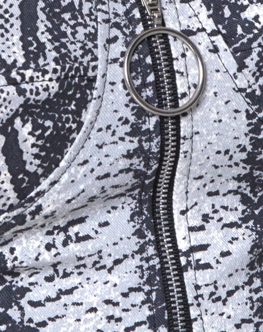 Immagine di Zipshi Crop Top in serpente