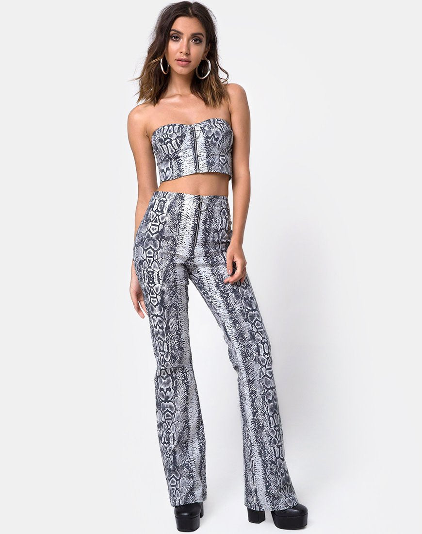 Pantaloni Zolia in serpente