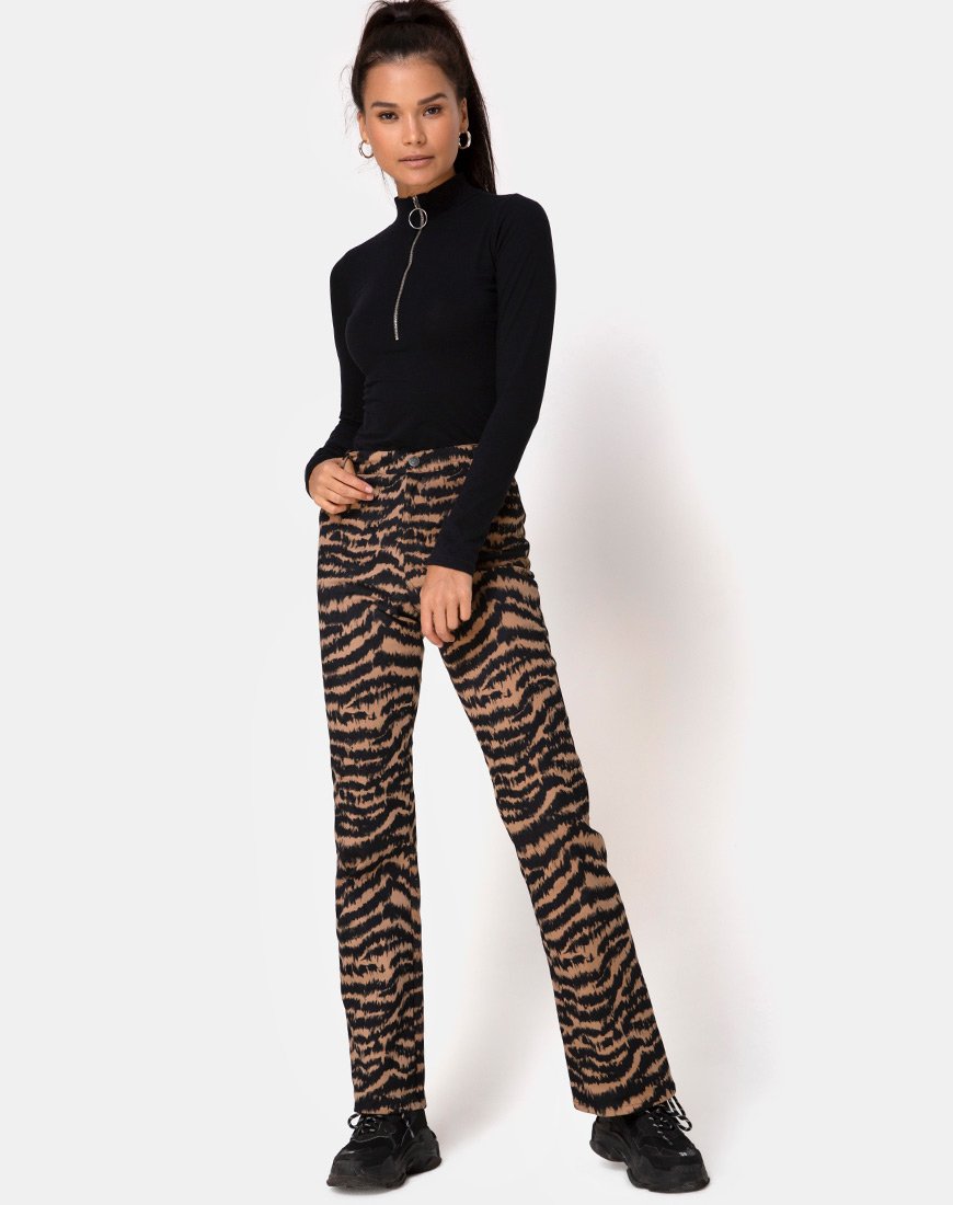 Immagine di Zoven Pantalone in Animal Drip Brown