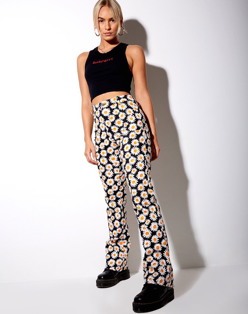 Immagine di Zoven Pantaloni in Daisy Love Nero