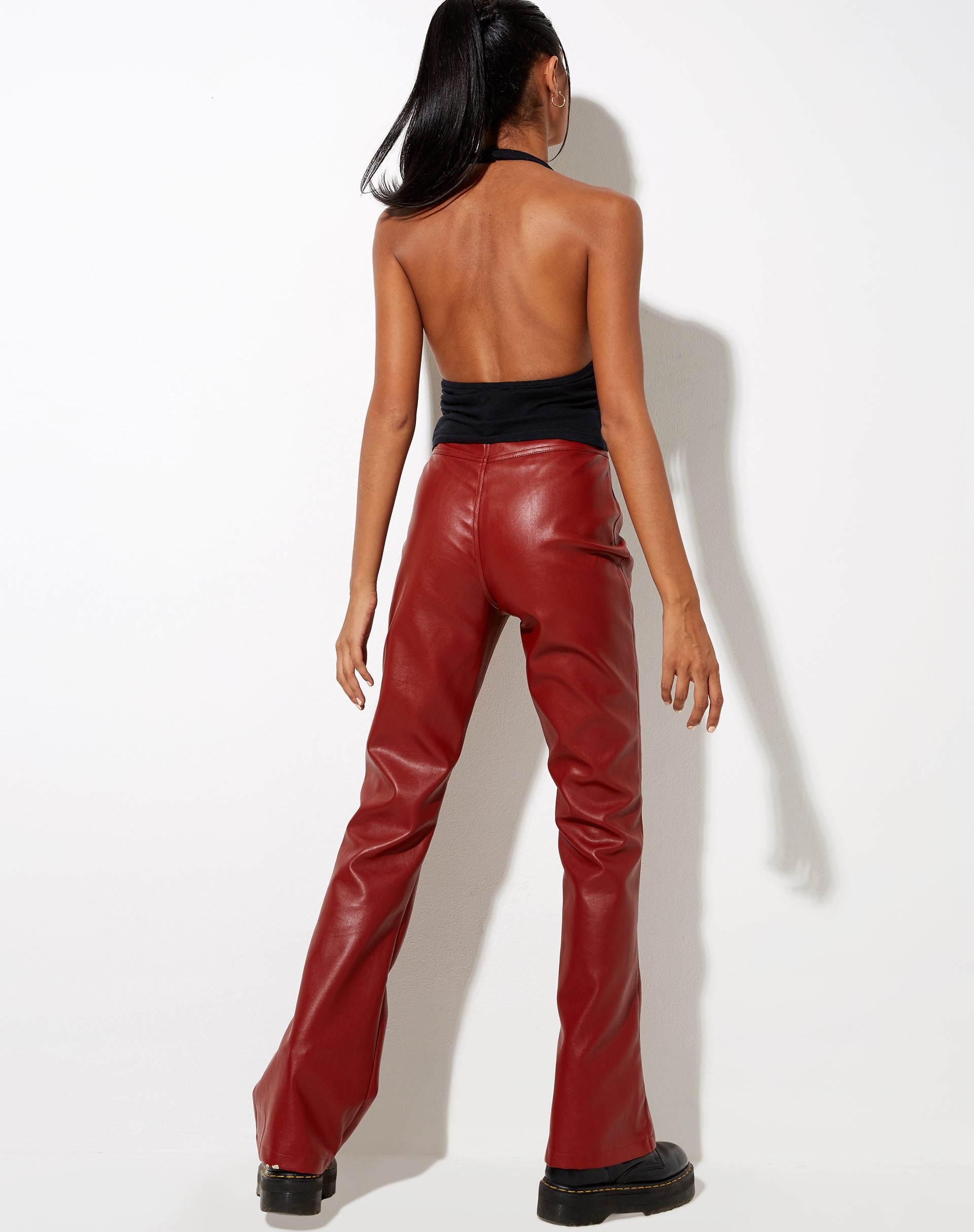 Immagine di Zoven Pantalone svasato in Pu Rosso