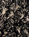 Cherubino barocco nero e oro