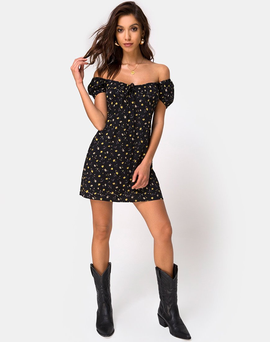 Immagine di Zudema Mini Dress in Pretty Petal Nero