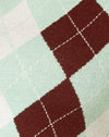 Argyle verde crema e marrone