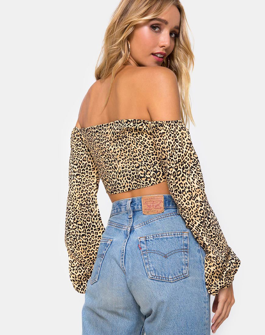 Immagine di Zuma Crop Top in Rar Leopard