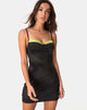 Immagine di Lesty Bodycon Dress nero con pizzo lime