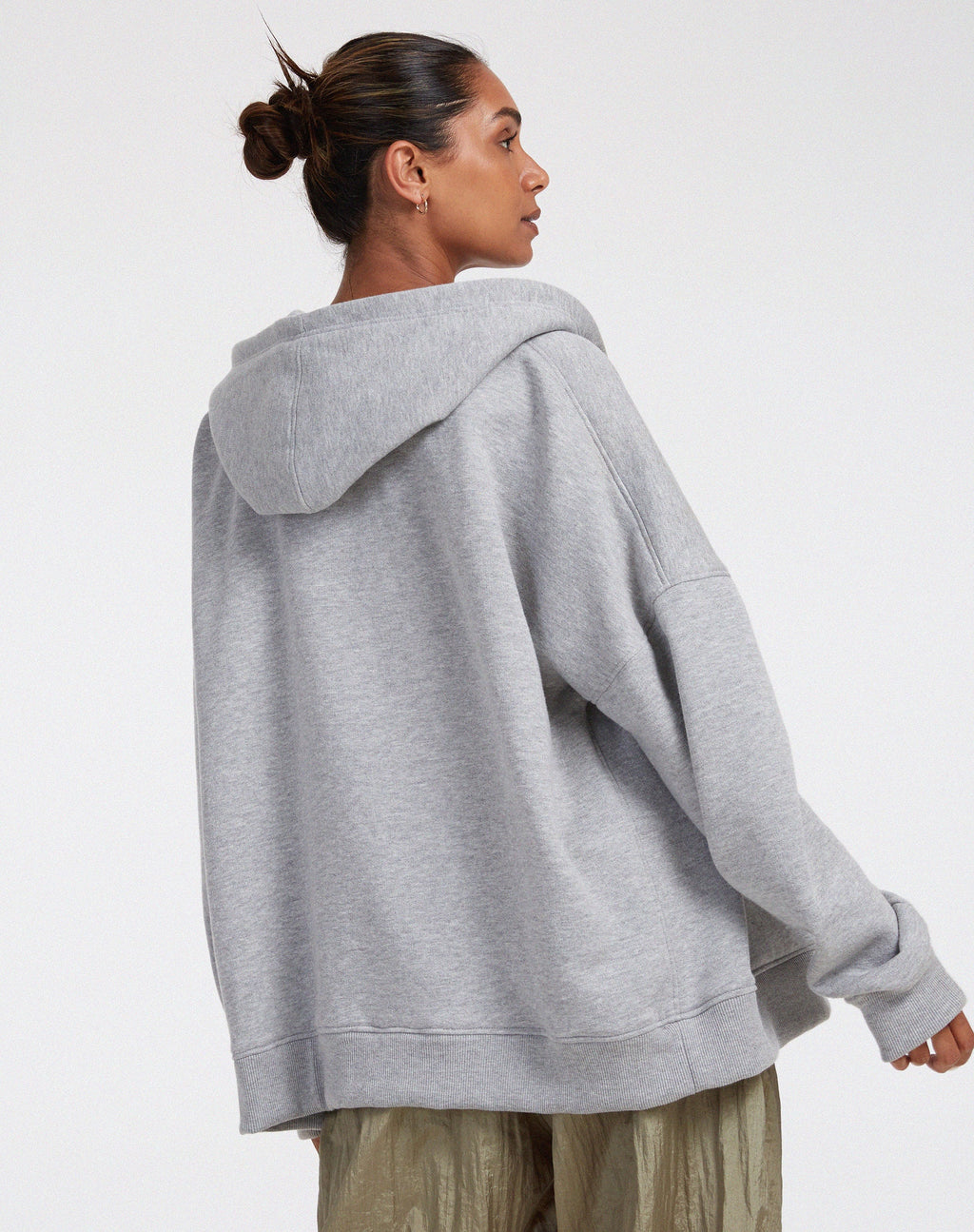 Felpa con cappuccio Hollack in Greymarl