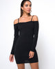 Immagine di Jetty Bodycon Dress in nero