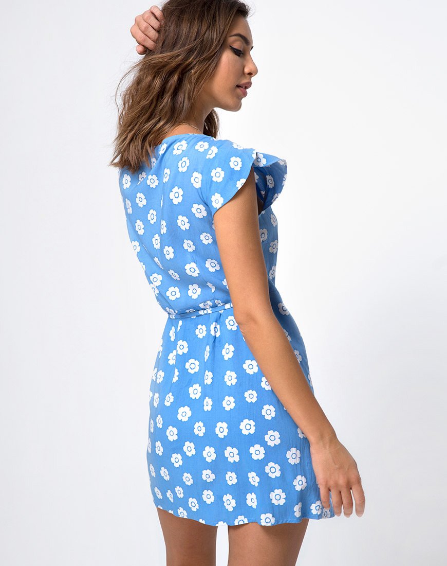 Abito Karill in Daisy Stamp Sky Blue