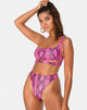 Immagine di Ledra Bikini Top in Rosa Serpente