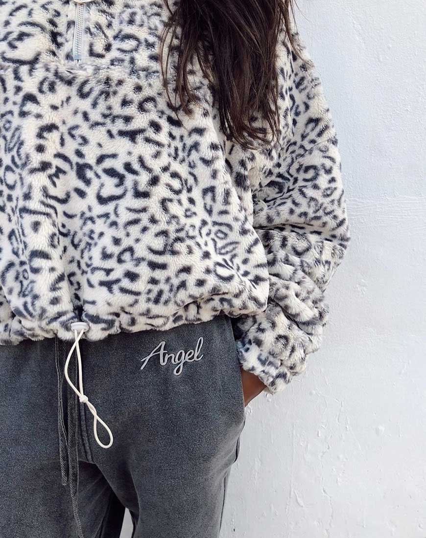 Immagine di Nero Ring Pull Jacket in White Leopard