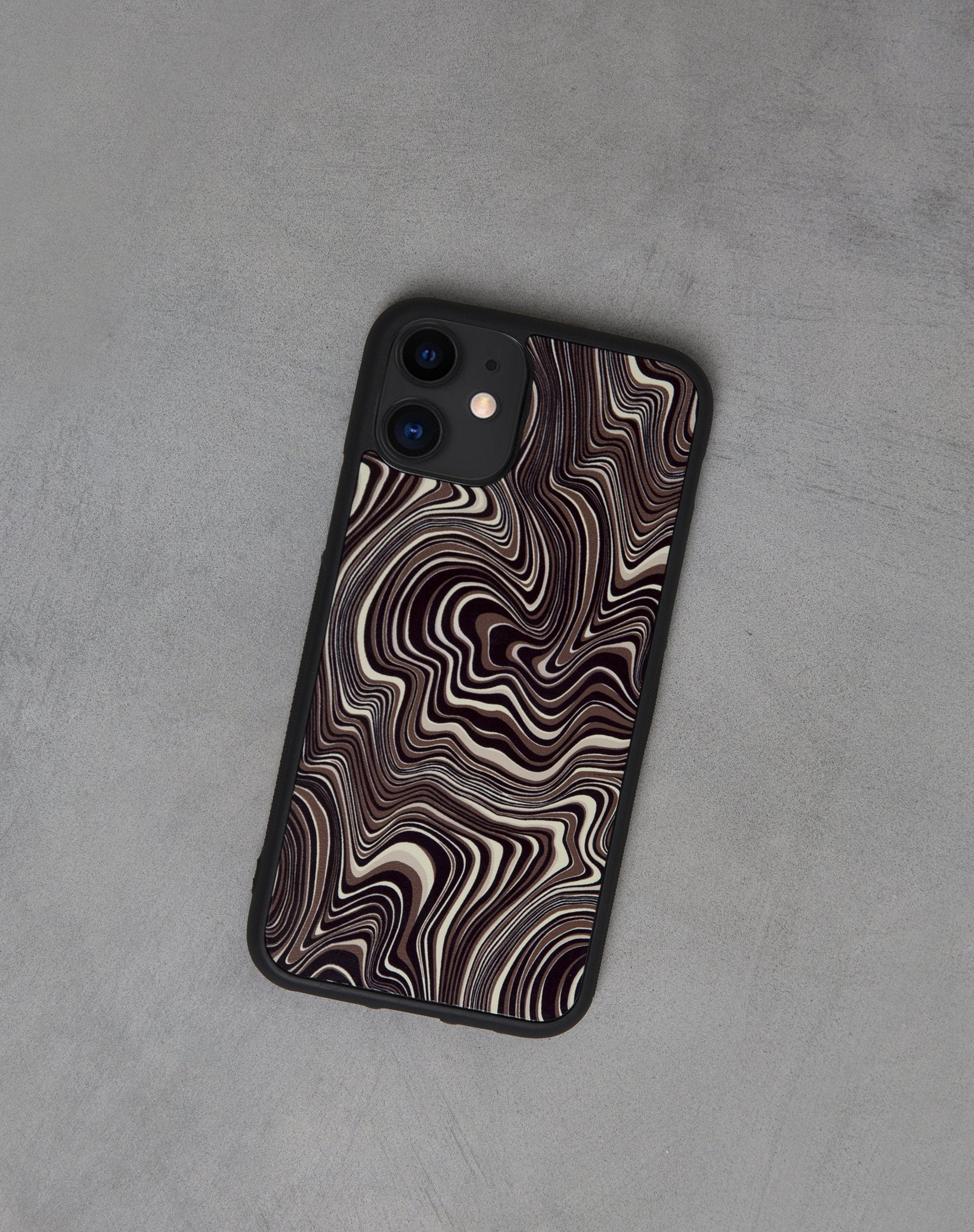 Immagine della custodia per Iphone in Ripple Brown anni '70
