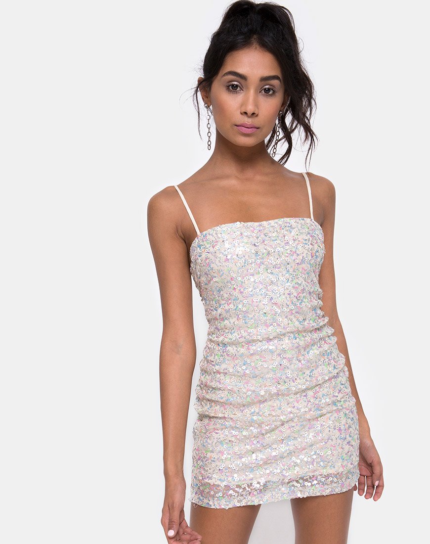 Selah - Vestito Bodycon in coriandoli di paillettes