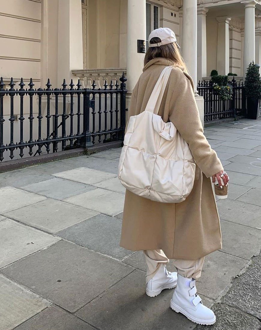 Immagine del cappotto Duster in tessuto Tan