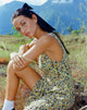immagine di Enslee Slip Dress in giallo ditsy primavera