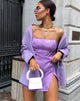 Immagine di Datista Slip Dress in raso rosa lilla
