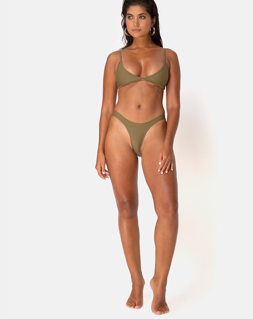 Immagine di Valda Bikini Top in Matte Khaki