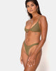 Immagine di Valda Bikini Top in Matte Khaki