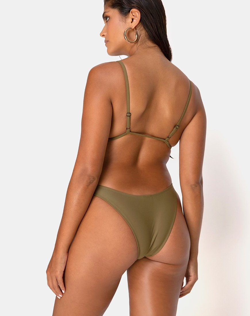 Immagine di Valda Bikini Top in Matte Khaki