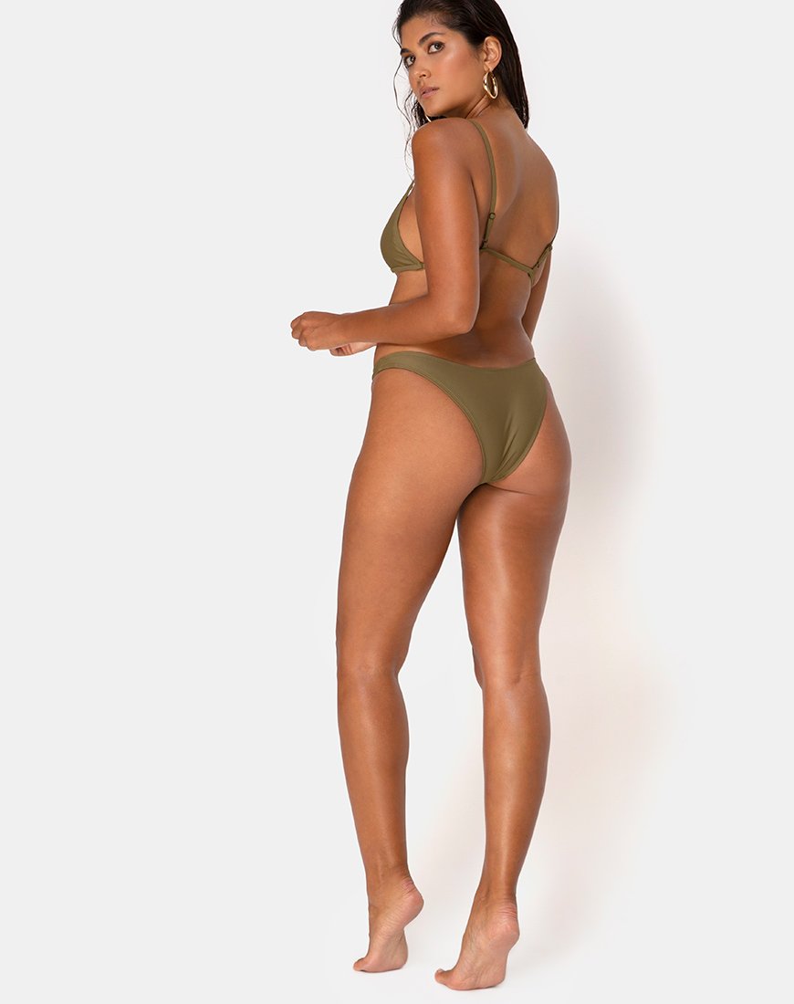 Immagine di Valda Bikini Top in Matte Khaki