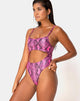 Immagine di Varois Costume da bagno in rosa serpente