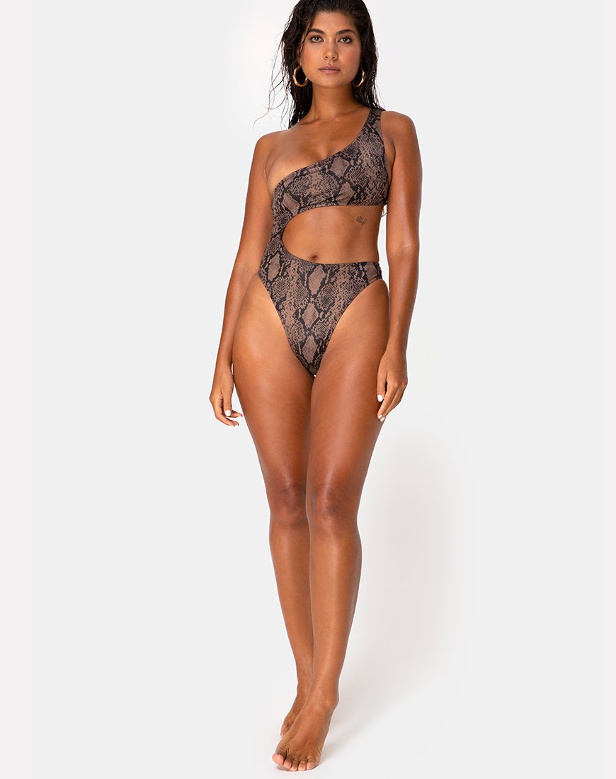 Immagine di Velo Swimsuit in Snake Taupe