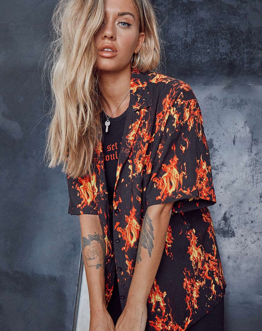 Camicia Taelsa in Fuoco