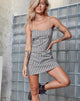 Immagine di Valy Slip Dress in Schiuma di Brandy Check