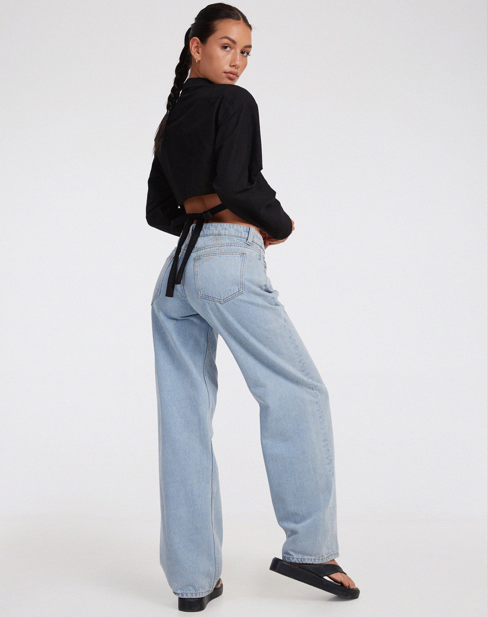 immagine di Elyse Crop Top in nero Rami