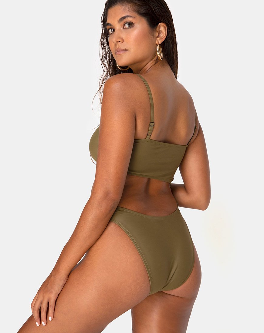 Costume da bagno Zamia in Khaki opaco