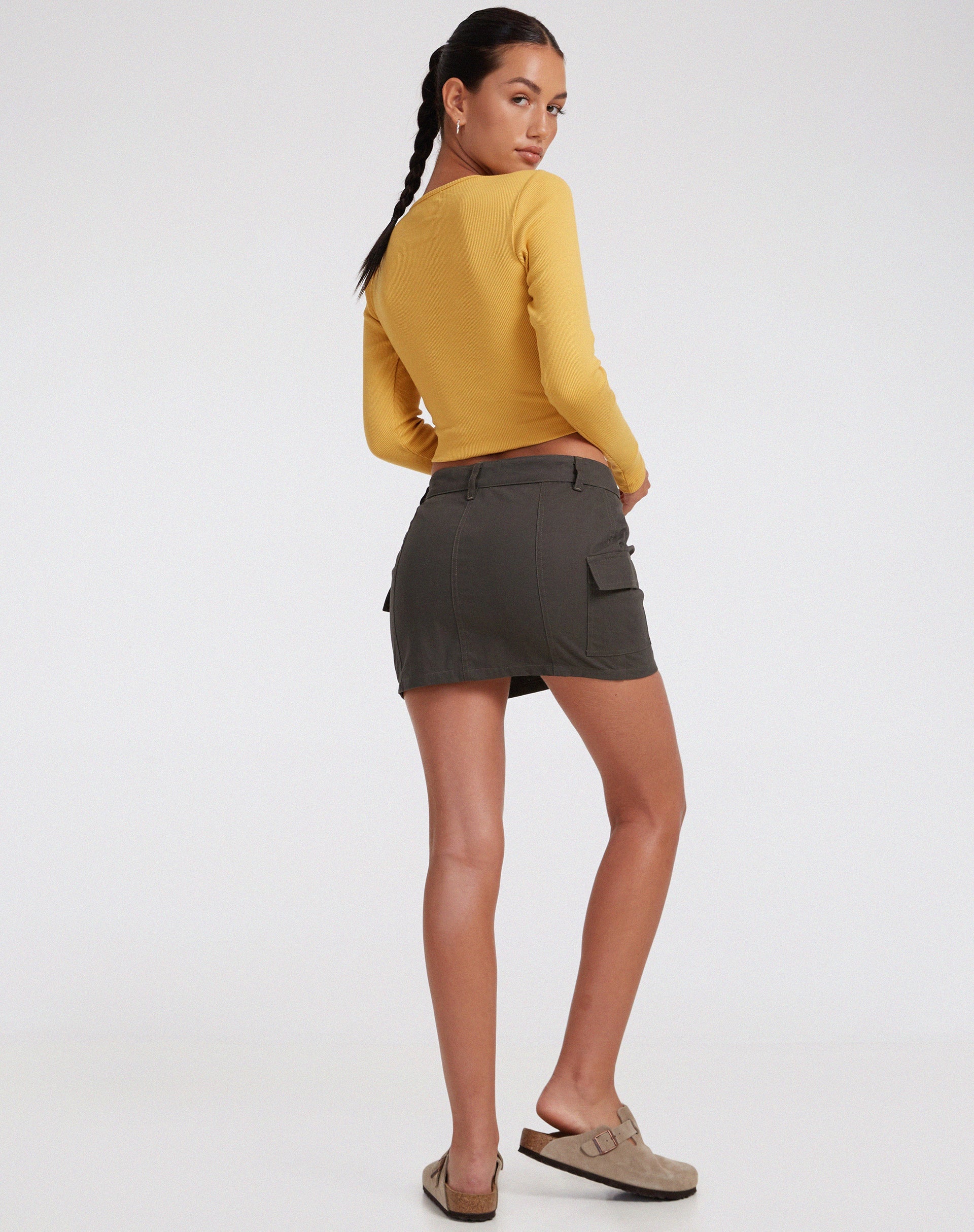 immagine di Zehra Top in Rib Yolk Yellow