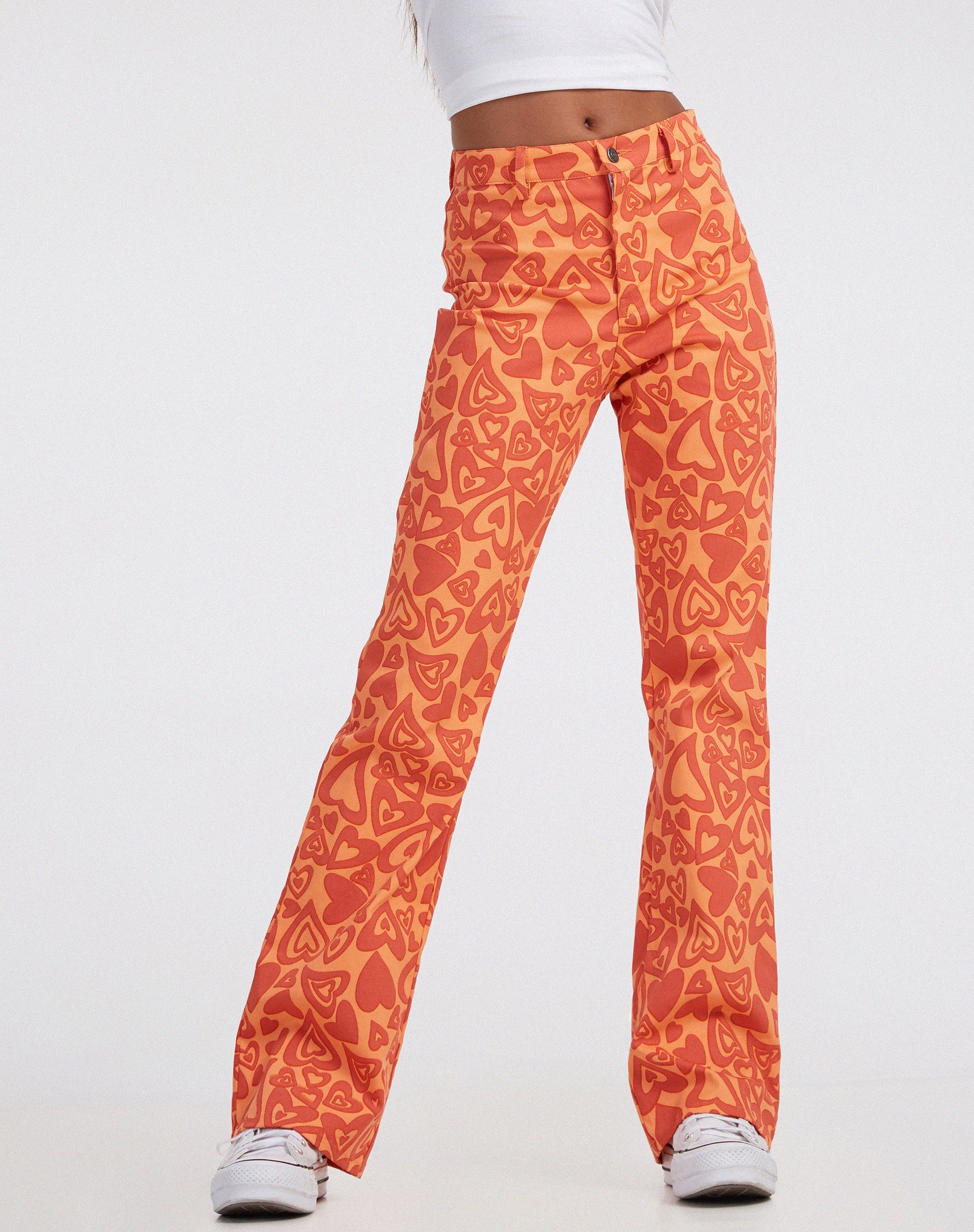 immagine di Zoven Flare Trouser in Retro Heart Orange