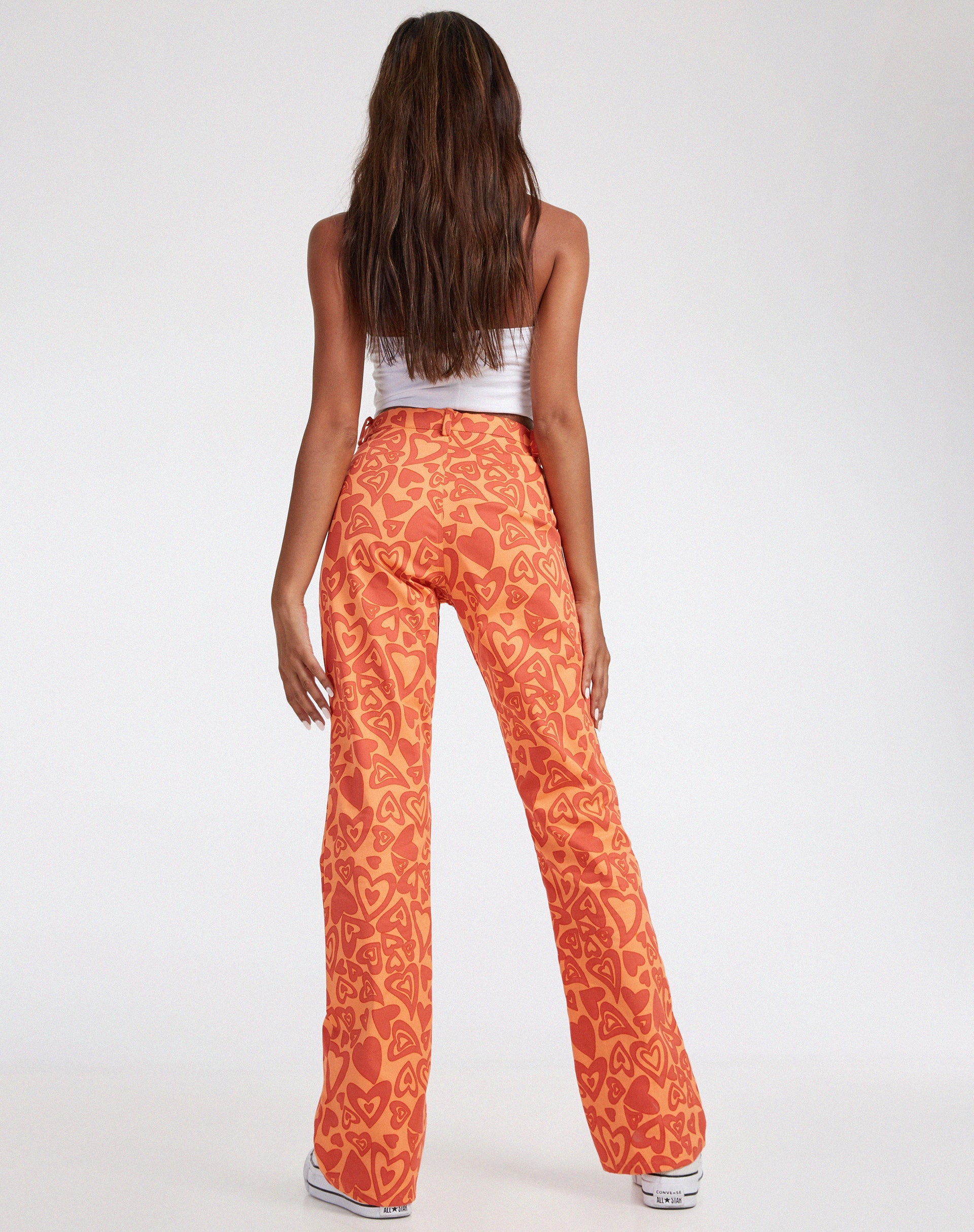 immagine di Zoven Flare Trouser in Retro Heart Orange
